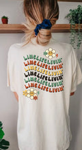 Load image into Gallery viewer, Retro Line Life Livin Tee
