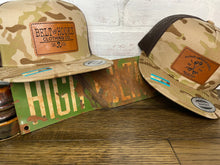 Load image into Gallery viewer, Camo Flat Bill Trucker SnapBack Hat
